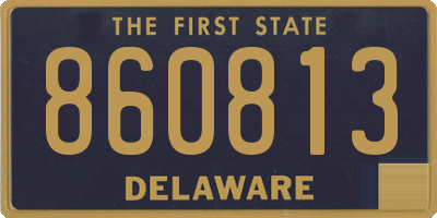 DE license plate 860813
