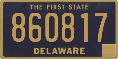 DE license plate 860817