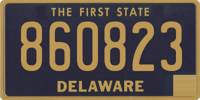 DE license plate 860823