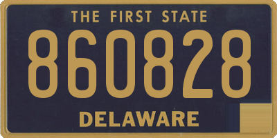 DE license plate 860828