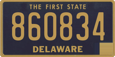 DE license plate 860834
