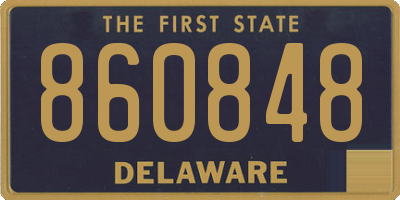 DE license plate 860848