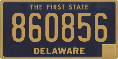 DE license plate 860856