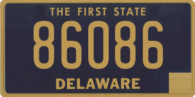 DE license plate 86086