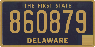 DE license plate 860879