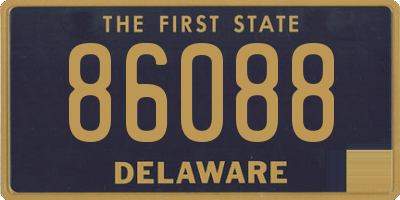DE license plate 86088