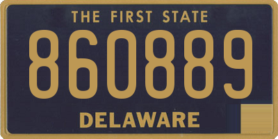 DE license plate 860889