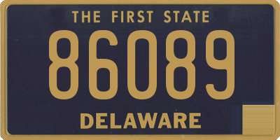 DE license plate 86089