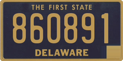 DE license plate 860891