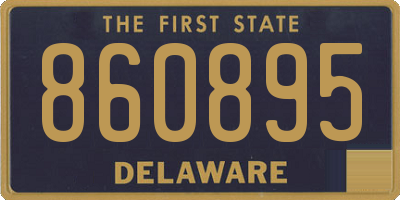 DE license plate 860895