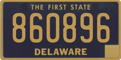 DE license plate 860896