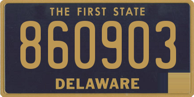 DE license plate 860903