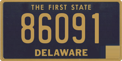 DE license plate 86091