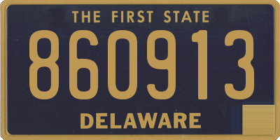 DE license plate 860913