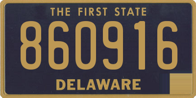 DE license plate 860916