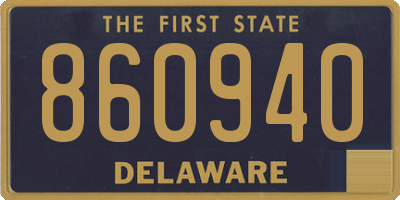DE license plate 860940