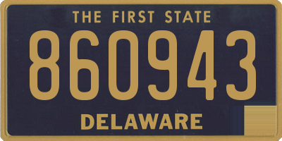 DE license plate 860943