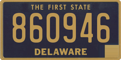 DE license plate 860946