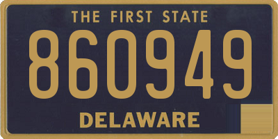 DE license plate 860949