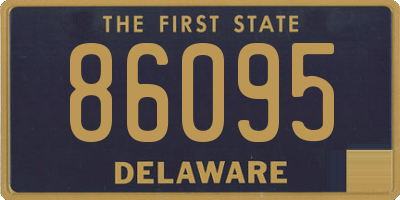 DE license plate 86095
