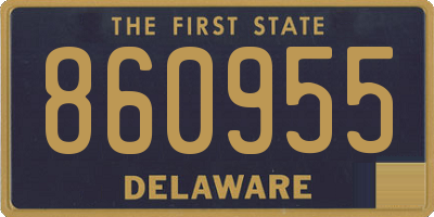 DE license plate 860955