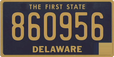 DE license plate 860956