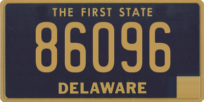 DE license plate 86096