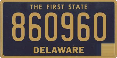 DE license plate 860960