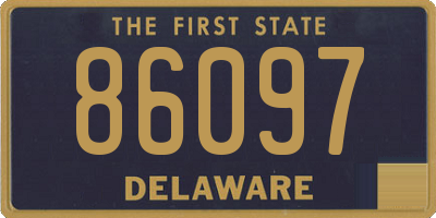 DE license plate 86097