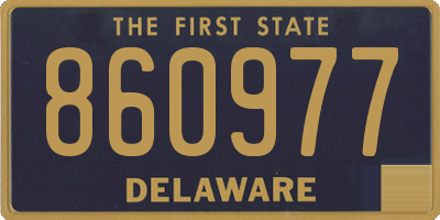 DE license plate 860977