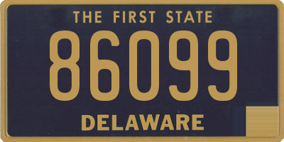 DE license plate 86099