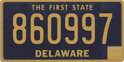 DE license plate 860997