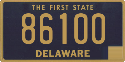 DE license plate 86100