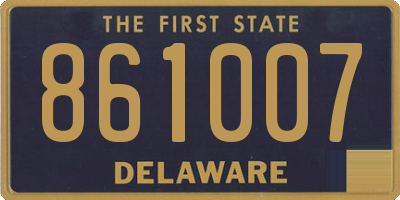 DE license plate 861007