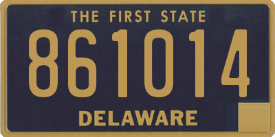 DE license plate 861014