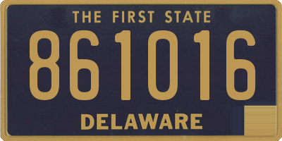 DE license plate 861016