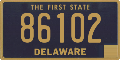 DE license plate 86102