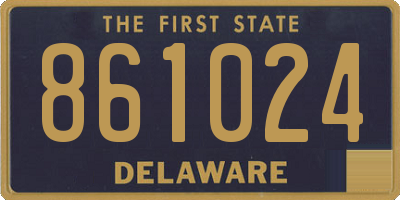 DE license plate 861024