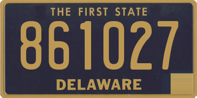 DE license plate 861027