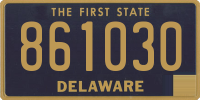 DE license plate 861030