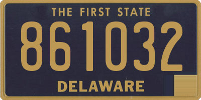 DE license plate 861032