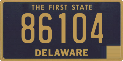 DE license plate 86104