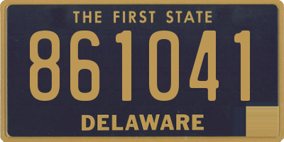 DE license plate 861041