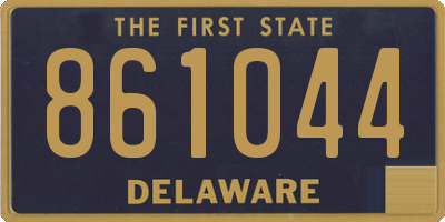 DE license plate 861044