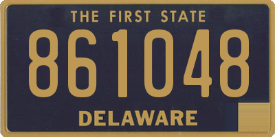 DE license plate 861048