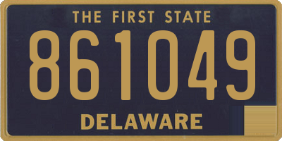 DE license plate 861049