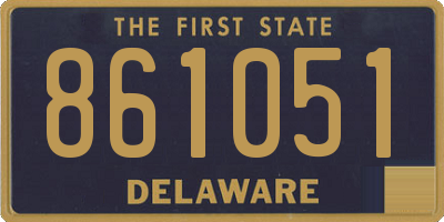 DE license plate 861051