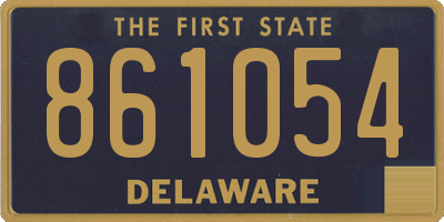 DE license plate 861054