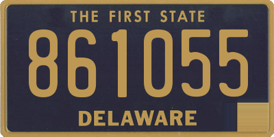 DE license plate 861055
