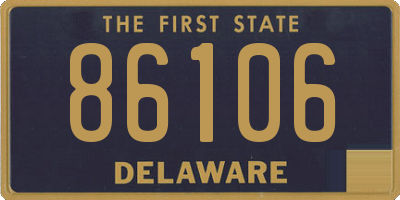 DE license plate 86106